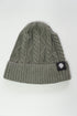 Unisex Cable Knit Beanie - Olive Grey